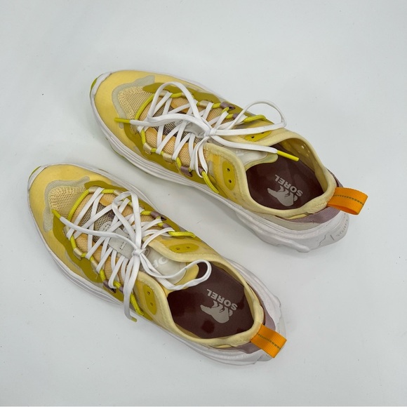 SOREL Women's Kinetic Breakthru Tech Lace Sneakers White Shoes US 6.5 - Picture 14 of 16